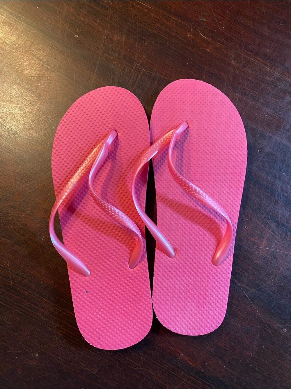 Old Navy Pink Flip Flops Womens 8.5 Thong Sandals Rubber NWOT